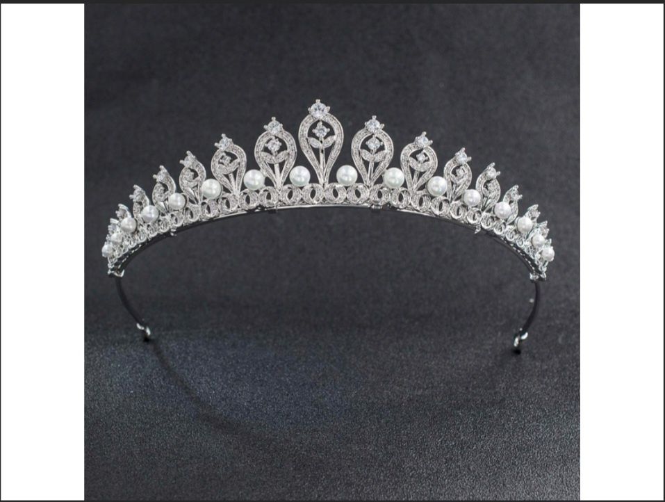 Ozdoba ślubna Tiara Diadem