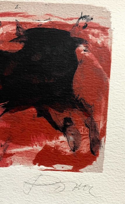 Serigrafia de Júlio Pomar Touro Emoldurada