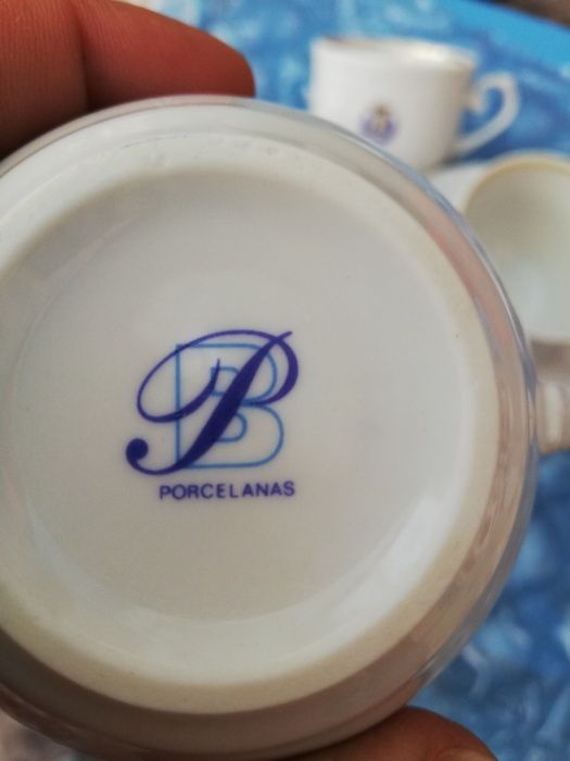 6 chávenas cafe porcelana PB portuguesa, nunca foi usado