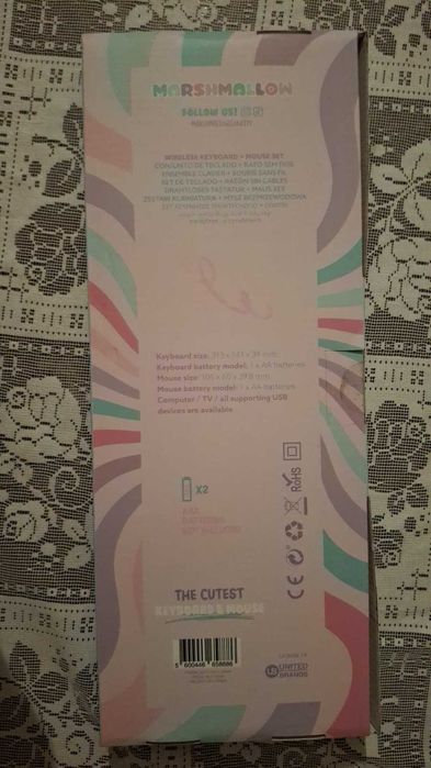 Keyboard e mouse Wireless