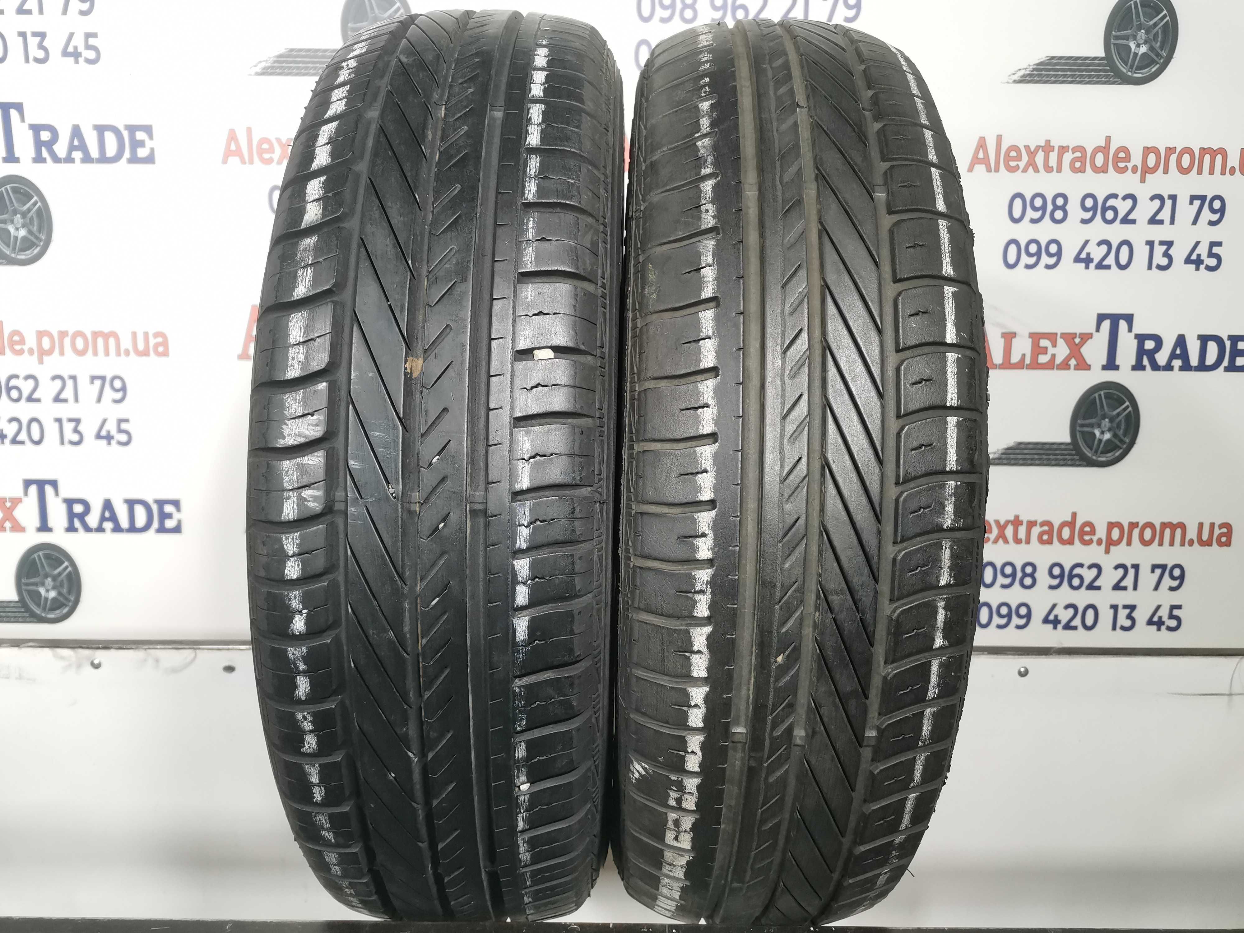 2 шт. 165/70 R14 Goodyear DuraGrip літні шини бу