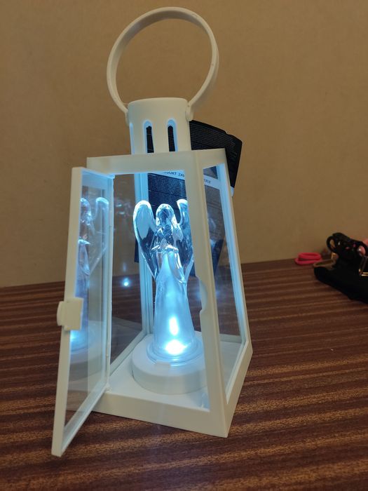 Latarenka LED kortina anioł