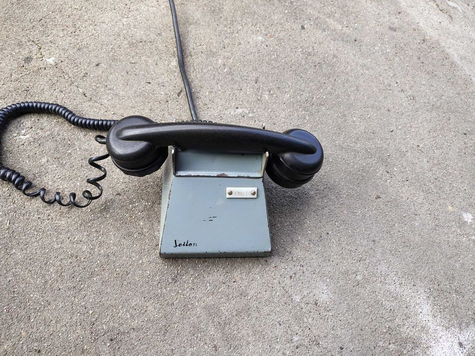 Unitra SELTON stary telefon kolejowy metalowy PKP z czasów PRL