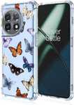 Silikonowe Etui Plecki OnePlus 11 Motylki Motyle Poduszki Powietrzne