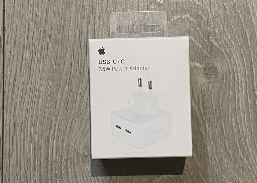Nowa Oryginalna Szybka Ładowarka Sieciowa Apple 35W 2x USB-C do Iphone
