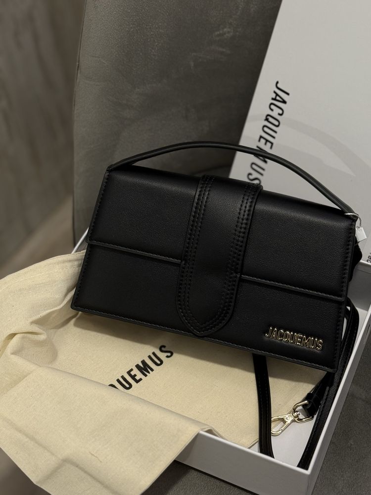Сумка Jacquemus Le Bambino Grand Black натуральная кожа