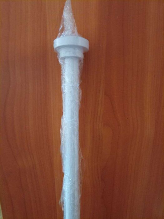 карниз распорный для штор ванной 120-180см