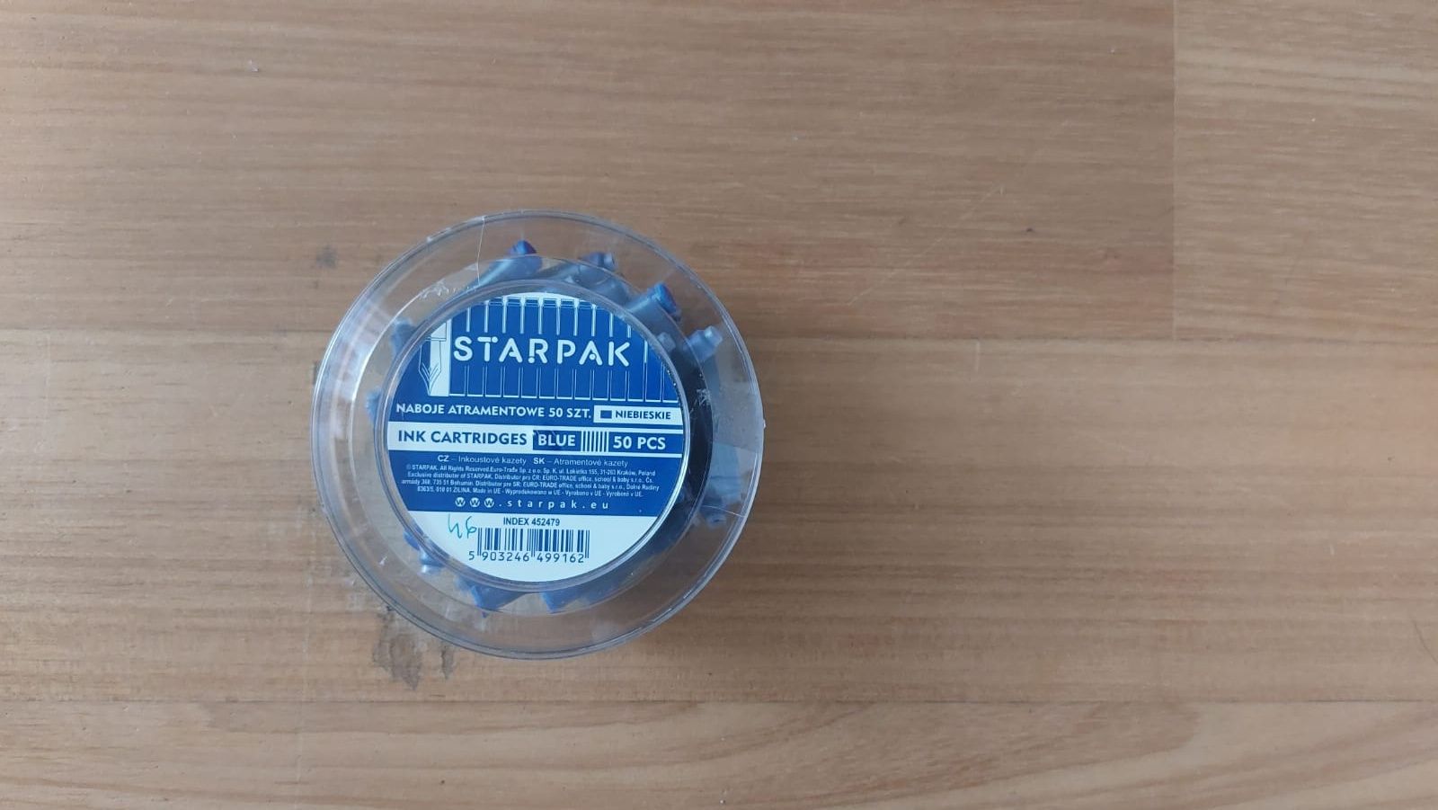 Nowe naboje atramentowe do pióra 46szt. Granatowe Starpak