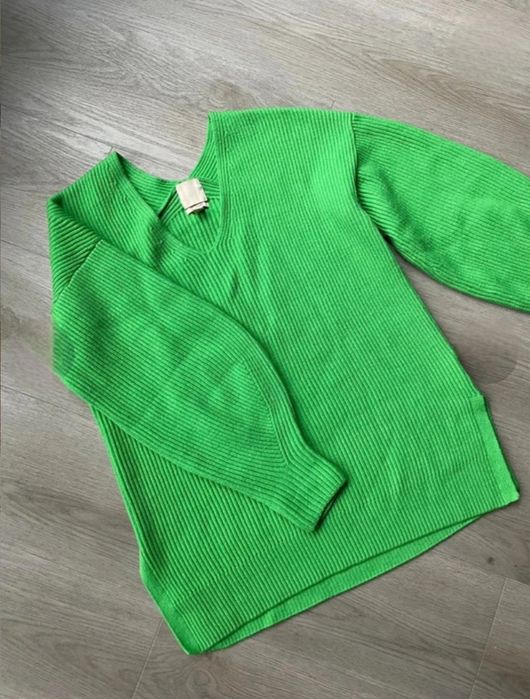 59%вовни, яскравий светр s-m-l h&m