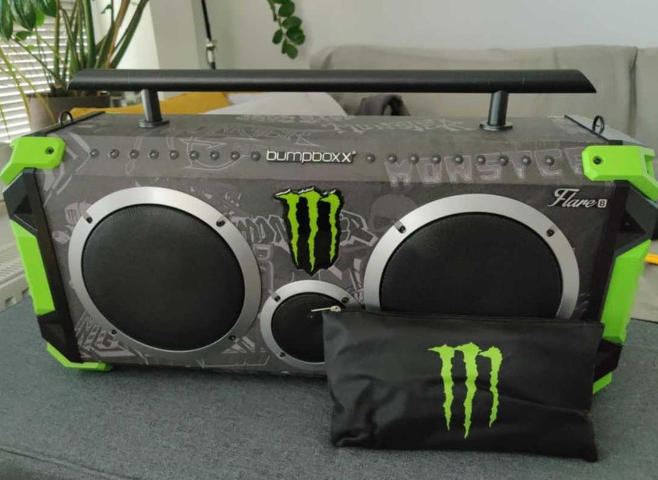 NOWY głośnik boombox Monster Energy! Idealny dla miłośników Monstera!