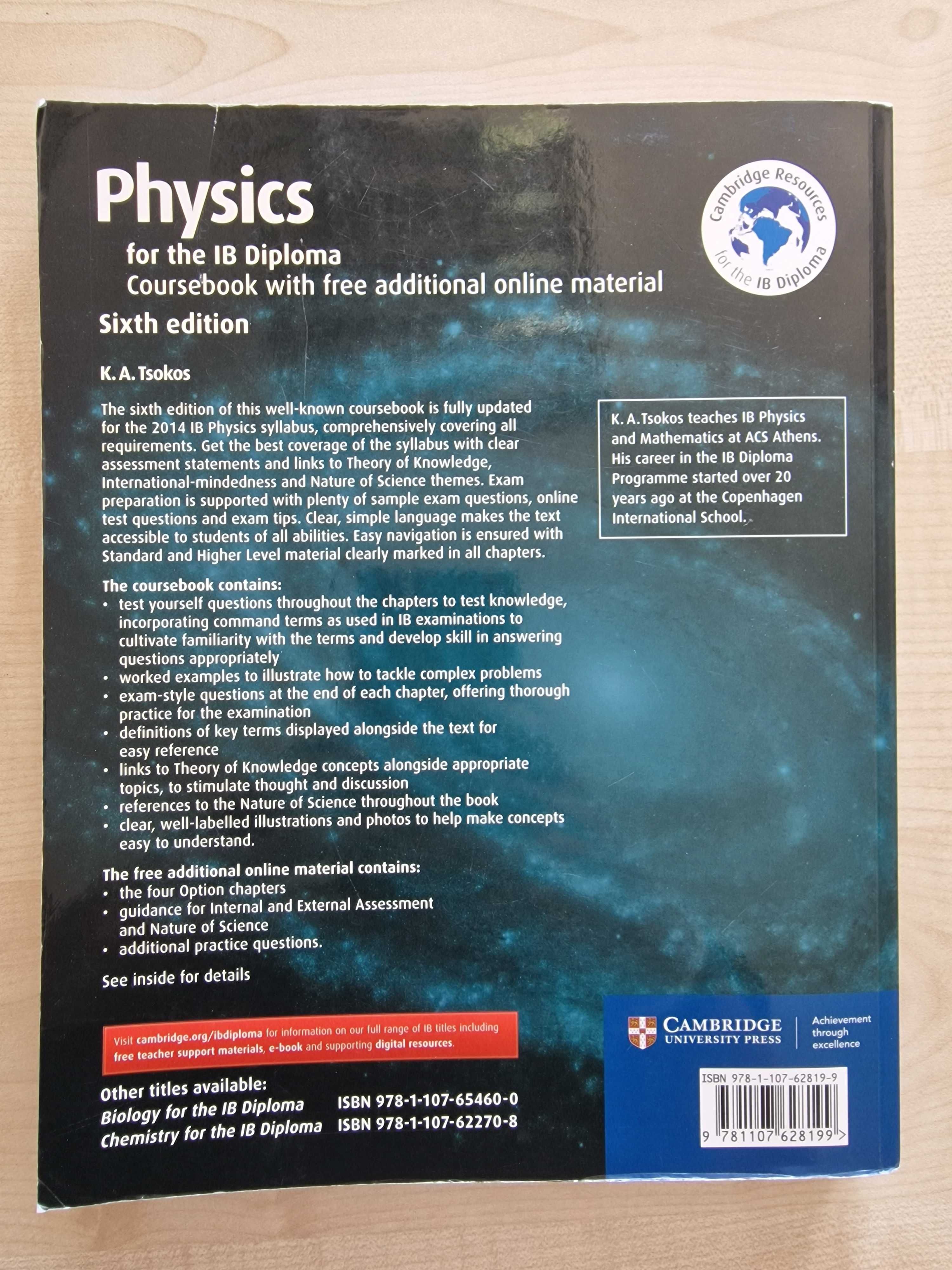 Physics for the IB Diploma Sixth Edition, Tsokos, Cambridge University