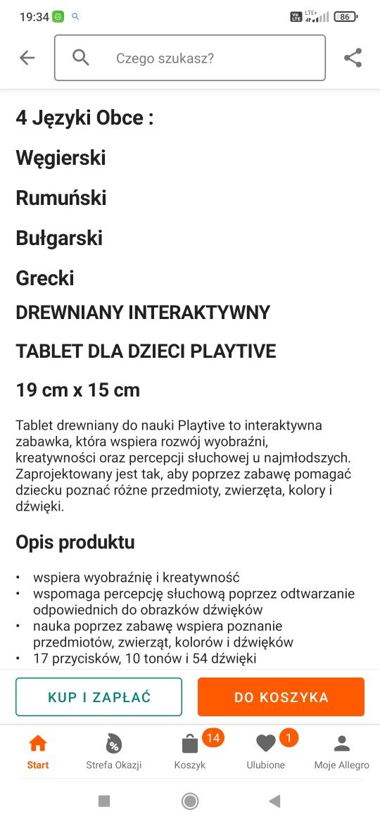 Tablet playtive Lidl