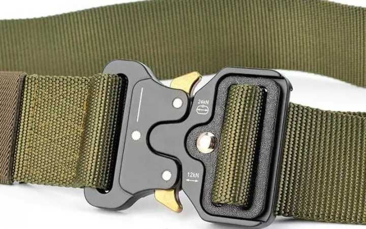 Ремінь тактичний Assault Belt із металевою пряжкою 125 см Зелений