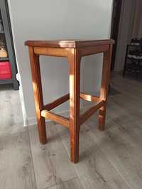Krzesło hoker drewno 61 cm do renowacji