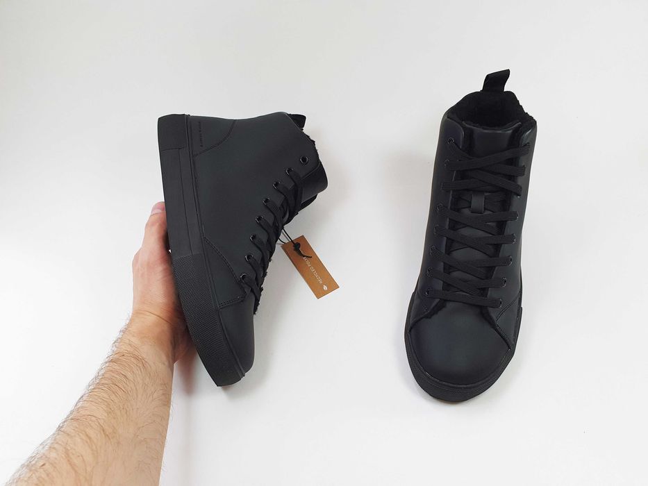 Кеди на меху PIER ONE чорні 41 26-26.5 см