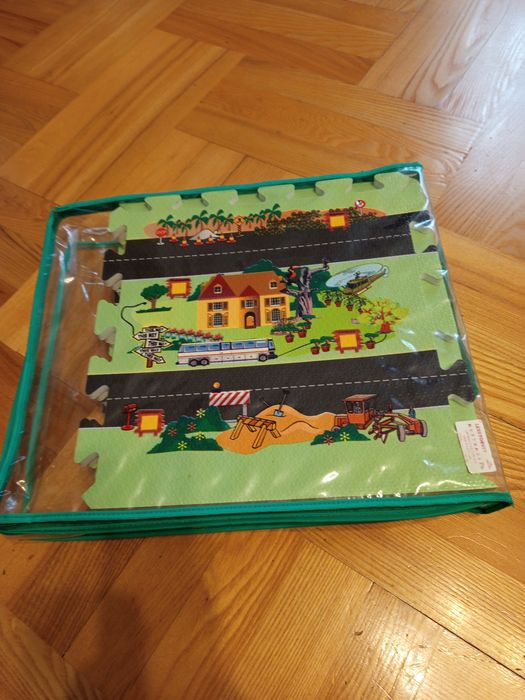 Mata podłogowa mata puzzlowa miasto