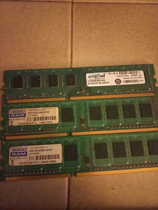 Sprzedam ram 2x2x8 ddr3
