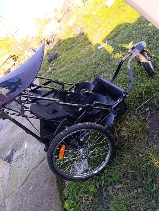 Wózek przyczepka 2 osobowy na każdy teren