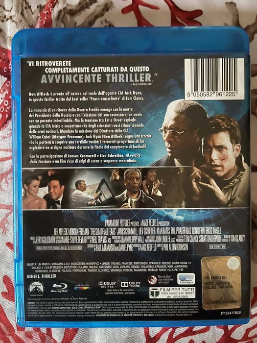 A SOMA DE TODOS OS MEDOS [The Sum of All Fears] - Bluray