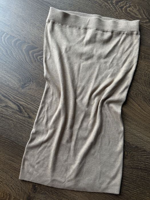 Mohito 38 M spódnica midi beżowa ciepła elegancka ołówkowa