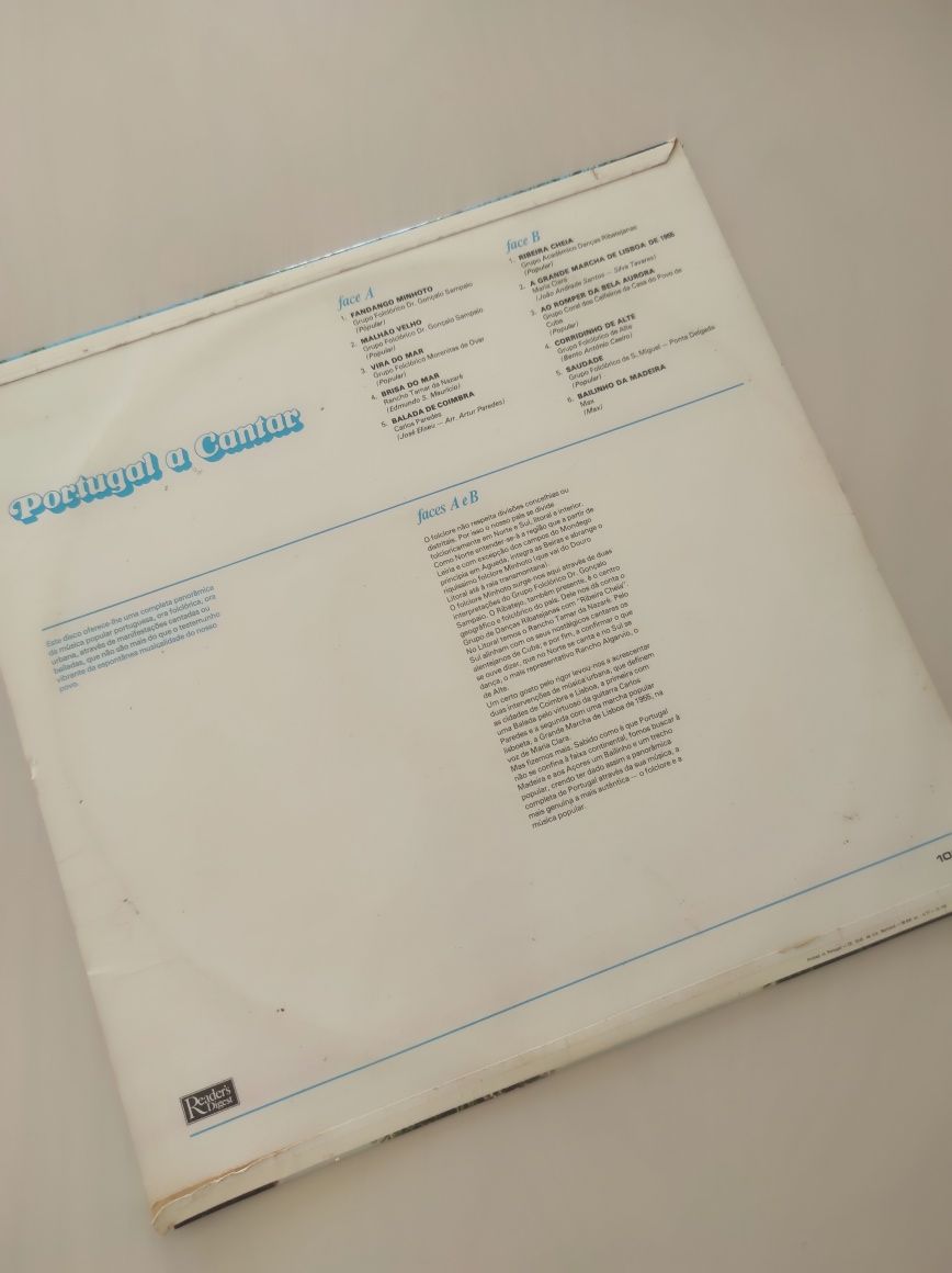 Disco Vinil - Folclore Popular - Rancho - Carlos Paredes