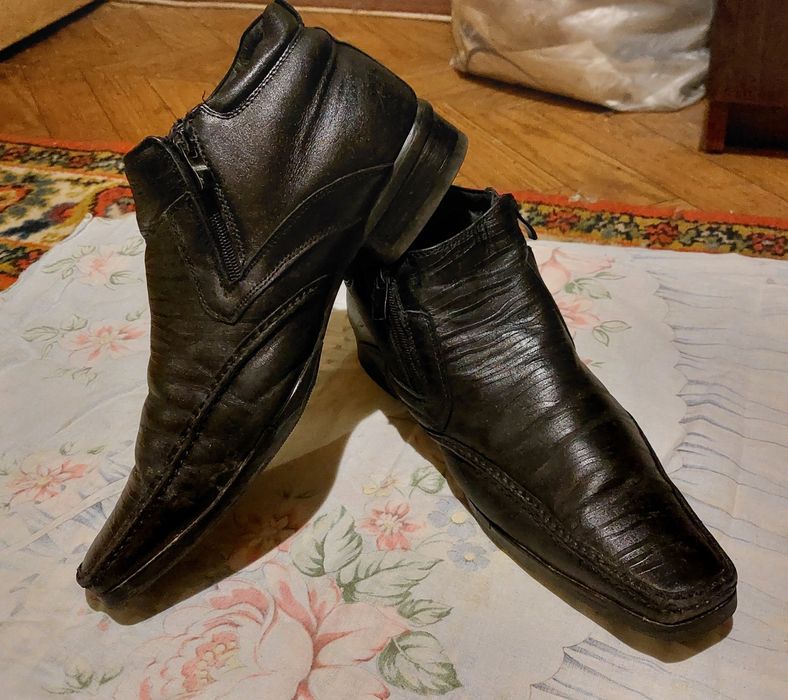 Чоловічі зимові черевики. Зимние туфли. Зимние ботинки. Зимові туфлі