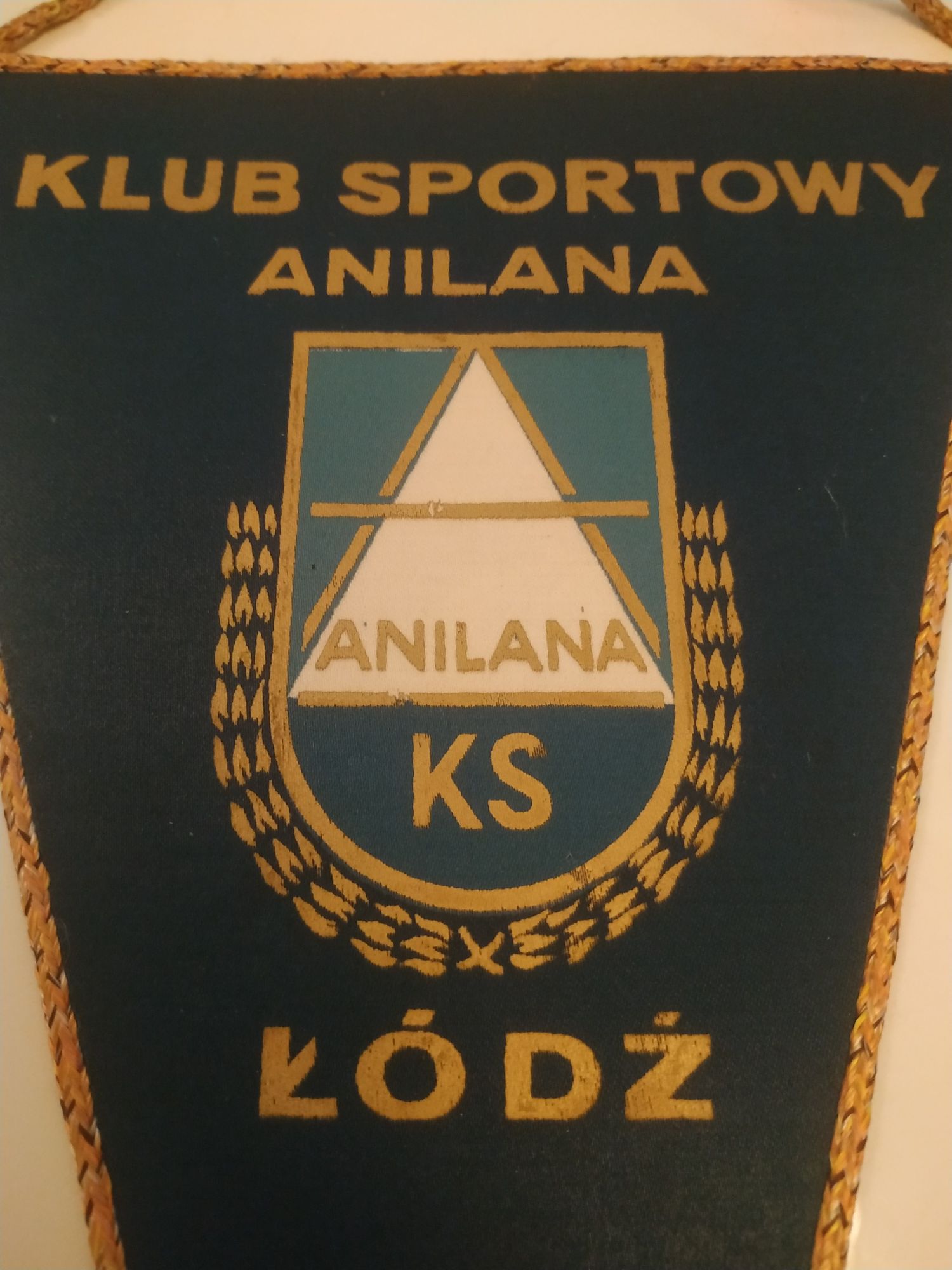 Proporzec KS ANILANA Łódź 1948. Gratka dla kolekcjonera