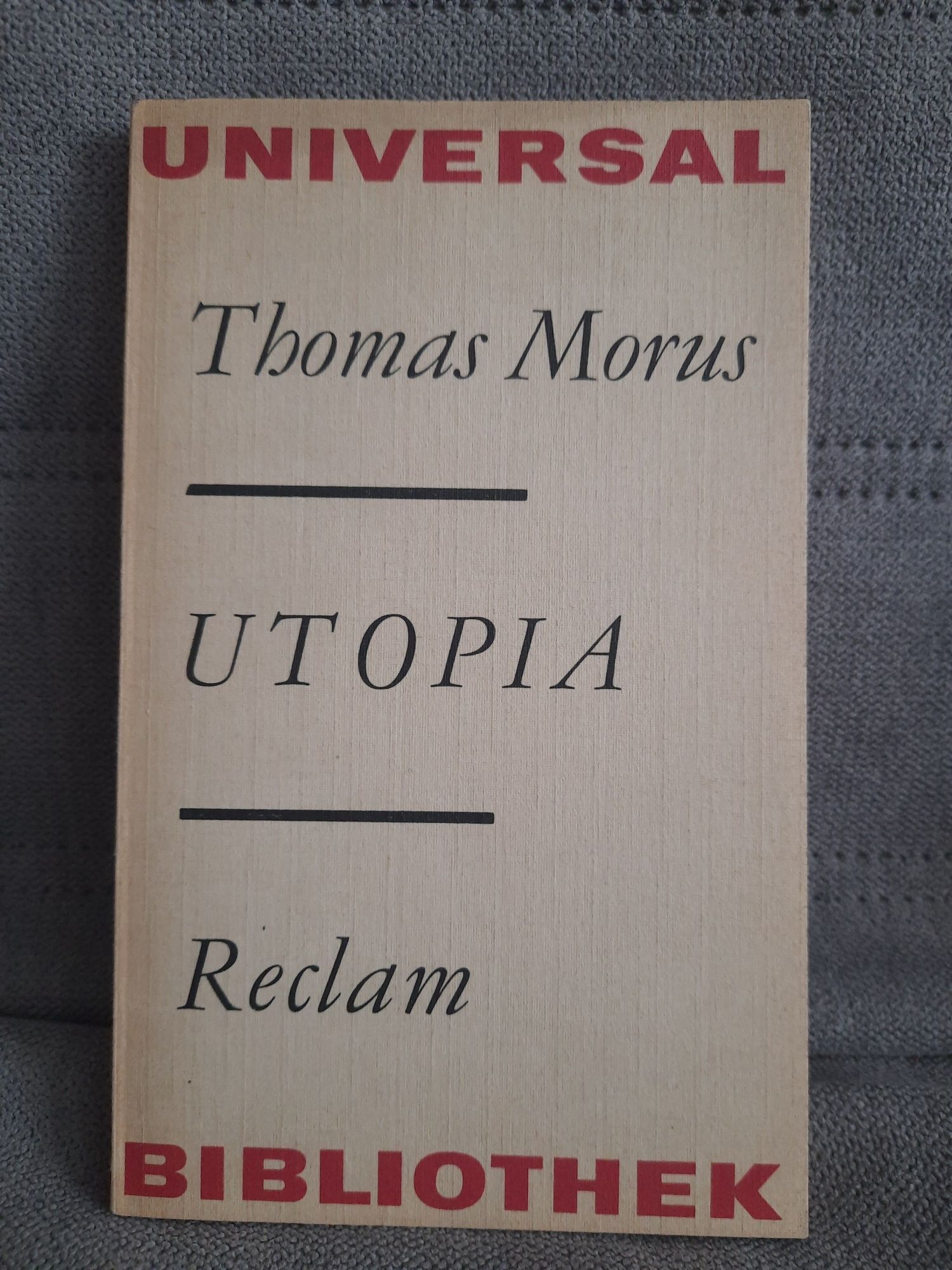 Utopia Thomas Morus Reclam niemiecka