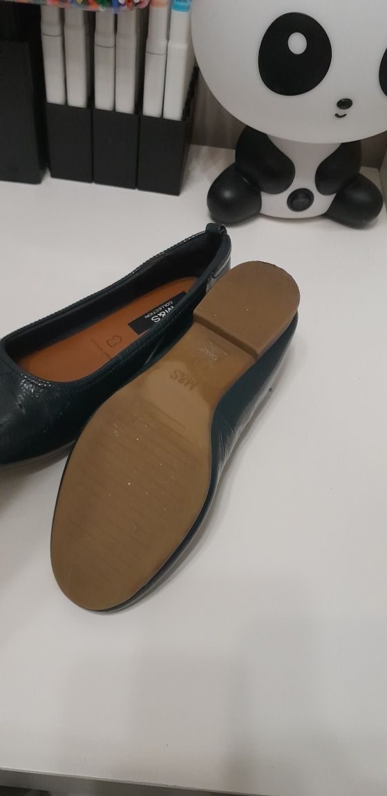 Buty skórzane, baleriny , M&S, stan super