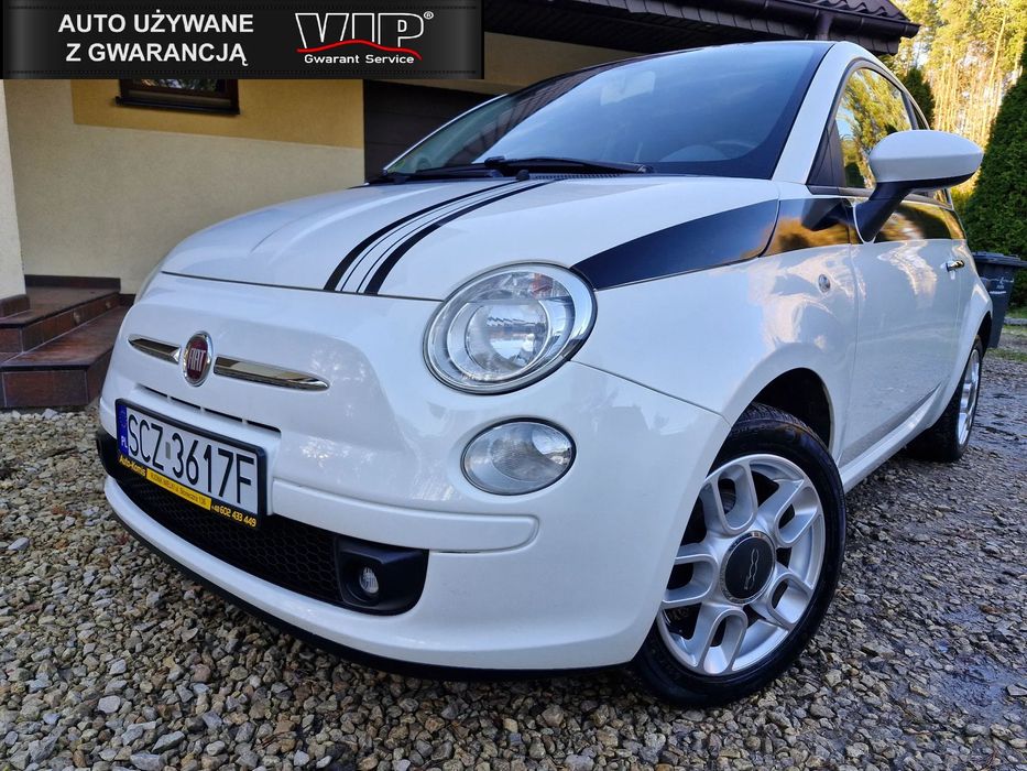 Fiat 500 1.2 8V Serwis TYLKO 148TYS KM Bezwypadkowy Gwarancja ZAREJESTROWANY