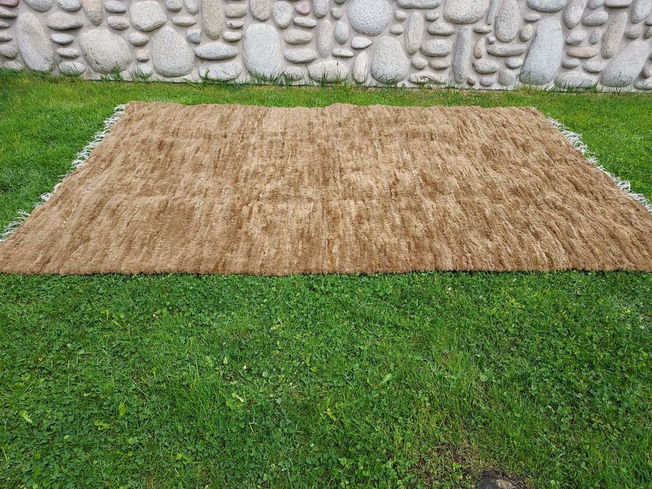 Dywan Skórzany 300x200 Dywan ze Skór Naturalnych Owczych Narzuta Tkana