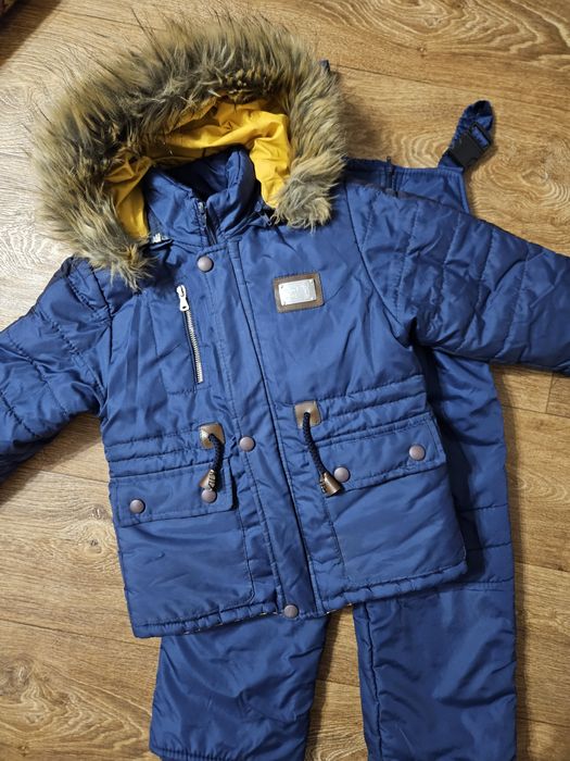 Зимовий комплект, куртка та полукомбенізон на хлопчика 5-6 років