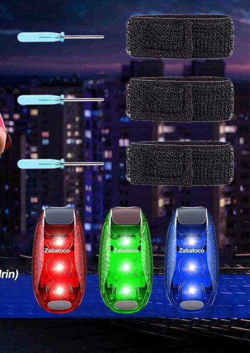 Oświetlenie lampka LED 3szt. Migające światło bezpieczeństwa Zabatoco