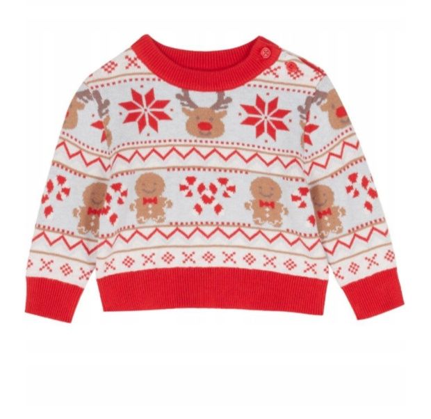 B.P.C sweter dziecięcy świąteczny niemowlęcy ^90/92