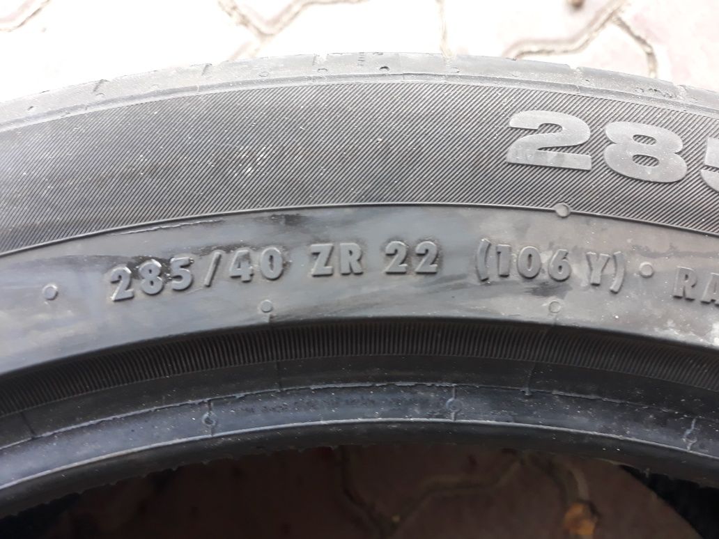 2x opony letnie 285/40r22 CONTINENTAL 2022r