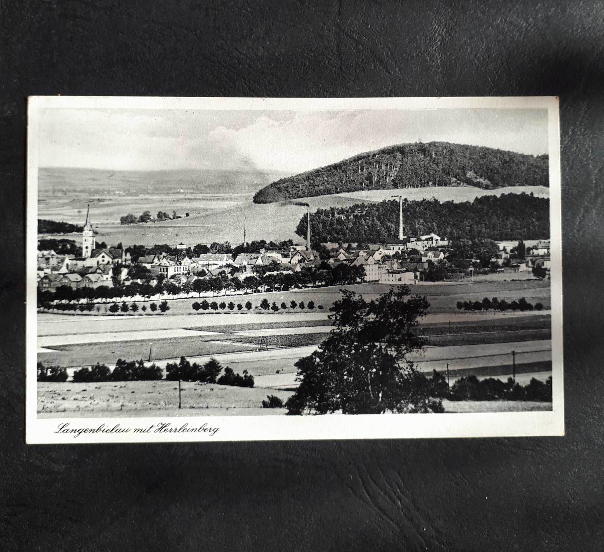 Pocztówka BIELAWY z Górą Parkową  1940 r.