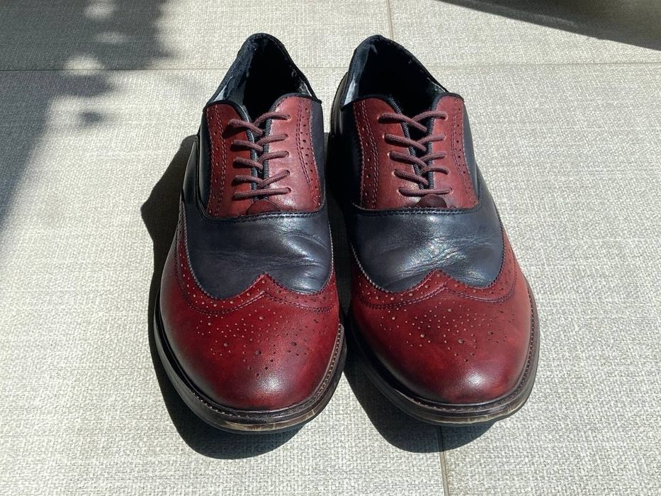 Чоловічі шкіряні туфлі ALDO двоколірні