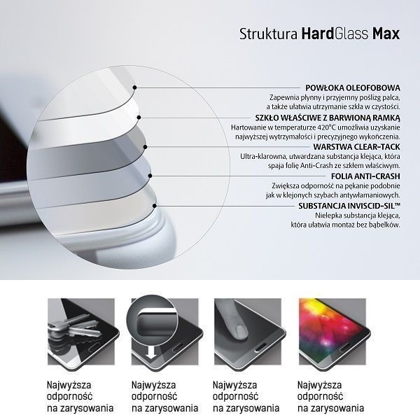 3Mk Hardglass Max Iphone 7 Czarny Black, Fullscreen Glass