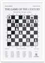 Plakat Szachowy Partia Stulecia Fischer vs Byrne 1956 Biała 33x46 cm