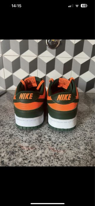 Nike dunk low retro Miami Hurricanes