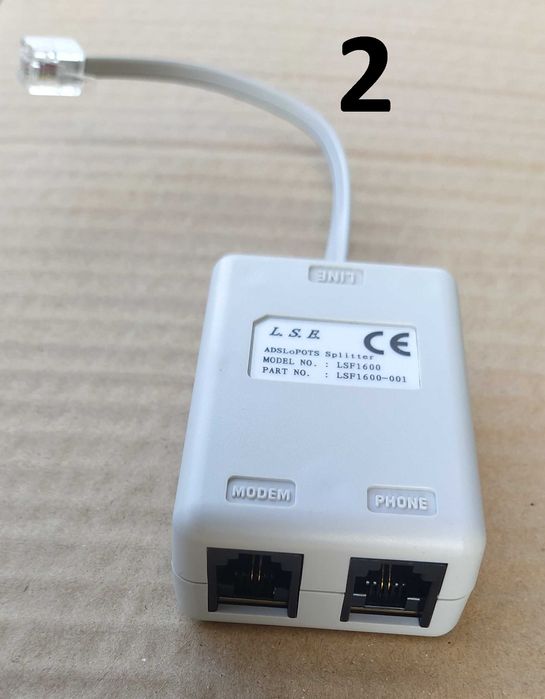 Spliter / Filtro Telefone - ADSL