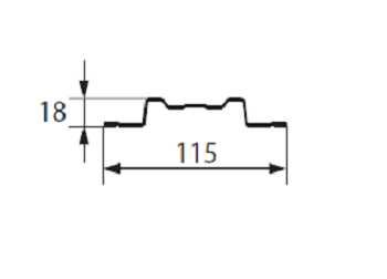 sztachety metalowe EMKA szer.11,5 cm