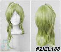 Collei Genshin Impact zielona peruka z grzywką cosplay wig
