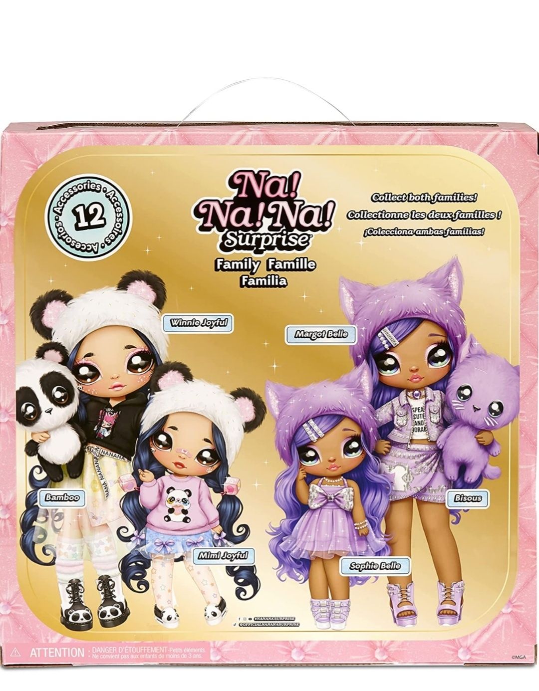 Набір Lol Na Na Na Surprise Panda Family Soft Doll Multipack of 2 Fash