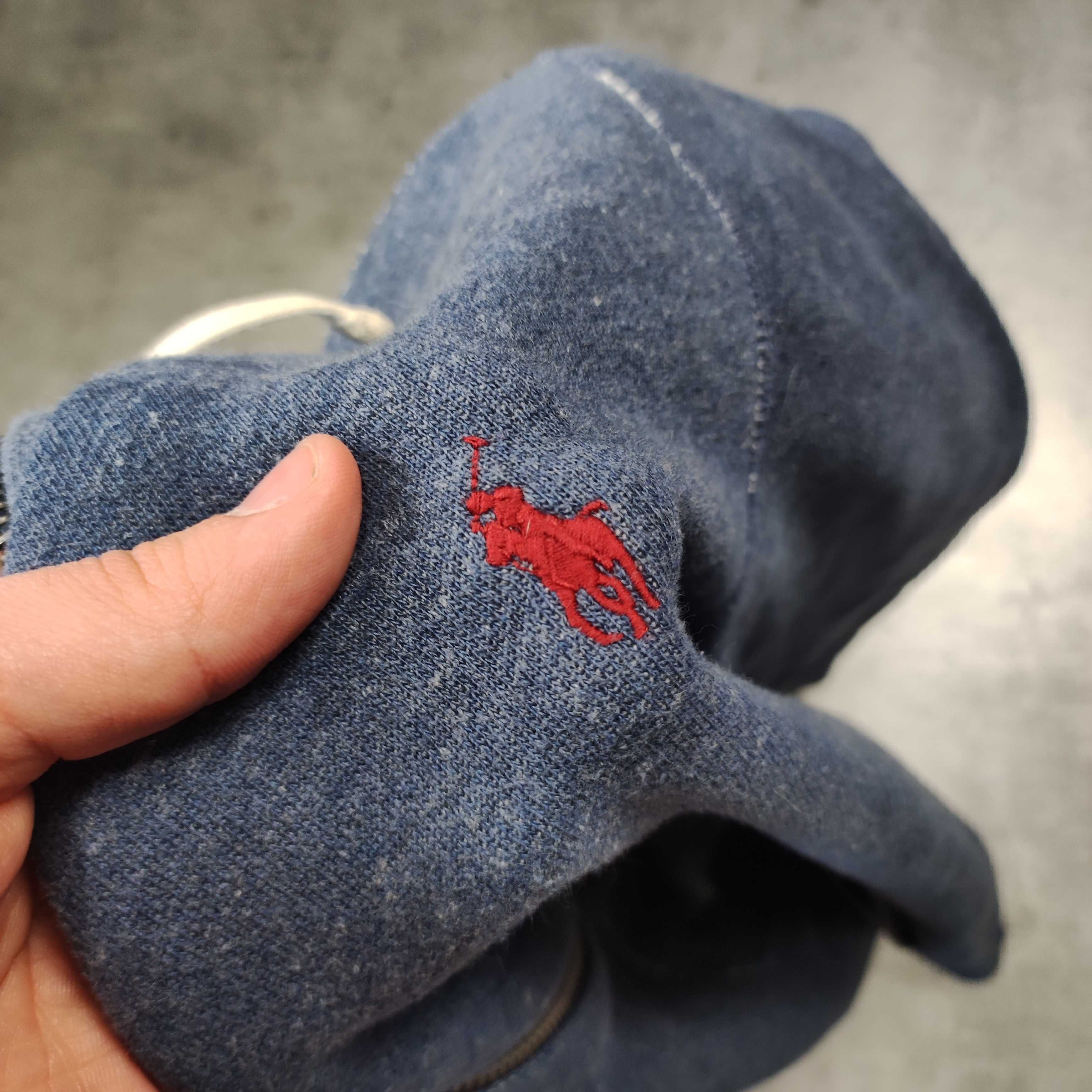 MĘSKA Bluza z Kapturem Rozpinana ciepła Polo Ralph Lauren Hoodie Logo