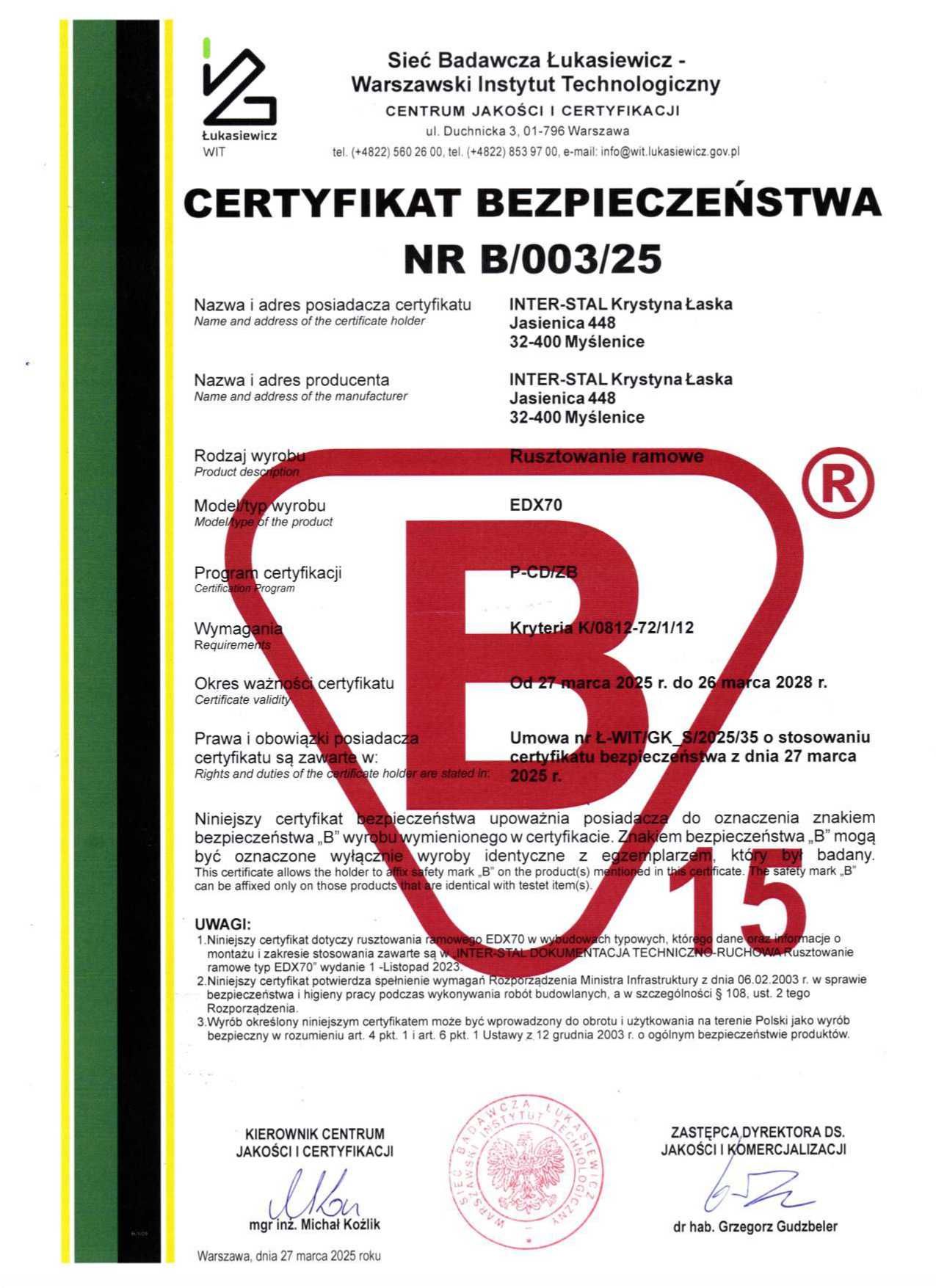 Rusztowanie elewacyjne 190m2 typ Plettac P70 nowe Pletak