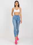 Nowe z metką spodnie jeansowe z sercami Skinny push up Wyprzedaż L