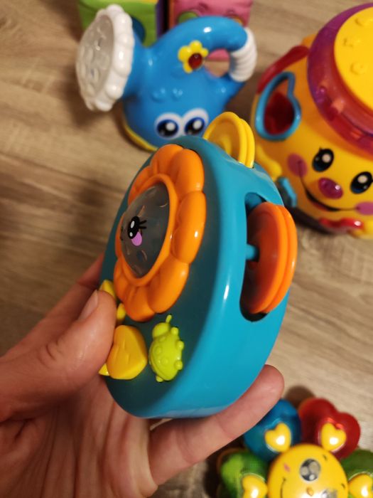 Інтерактивні музичні іграшки(Горщик, бубен, лійка, ромашка, кубики)