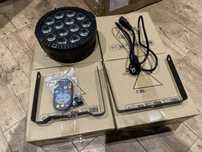 Led Par 100w RGBW DMX com comando RF