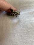 Anel cobra com brilhantes